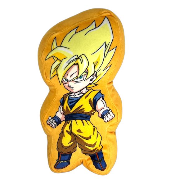 Dragon Ball Z Super Saiyan Goku Plush Pillow 10” Toei Animation 2022 Crunchyroll - Picture 1 of 4